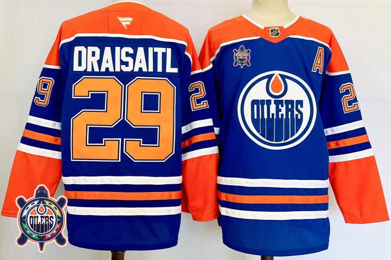 Men Edmonton Oilers #29 Draisaitl Blue Fanatics 2025 NHL Jersey style 6->edmonton oilers->NHL Jersey